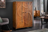 Bar Cabinet Fossil 141cm Mango Brown