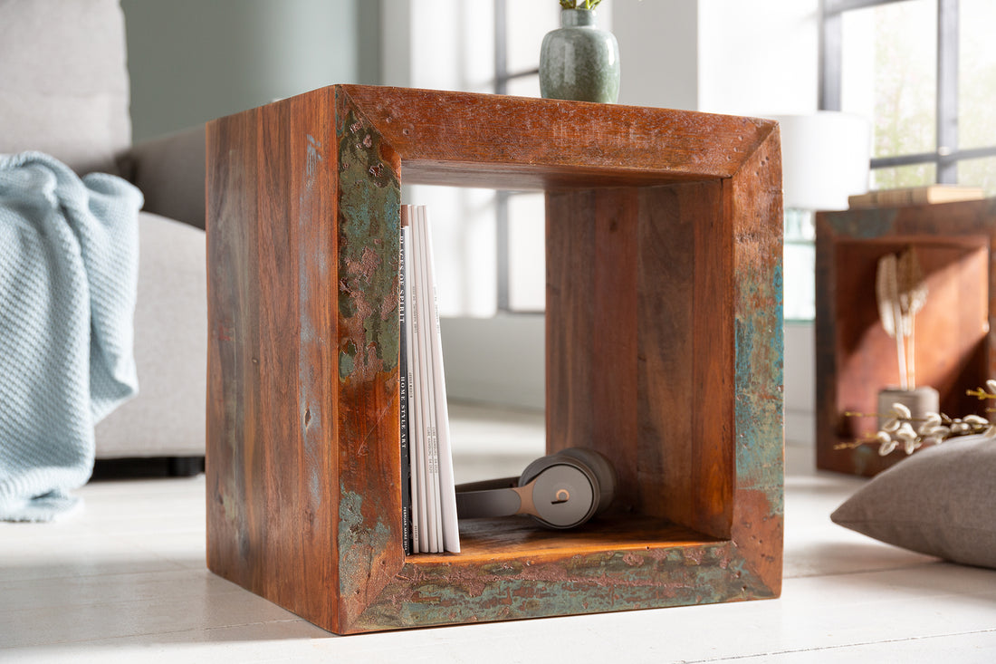 Side Table Sri Lanka 45cm Recycled Wood