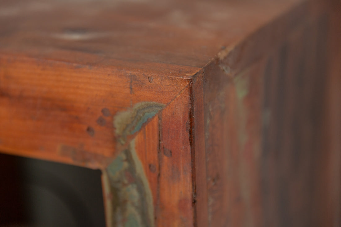 Side Table Sri Lanka 45cm Recycled Wood Brown