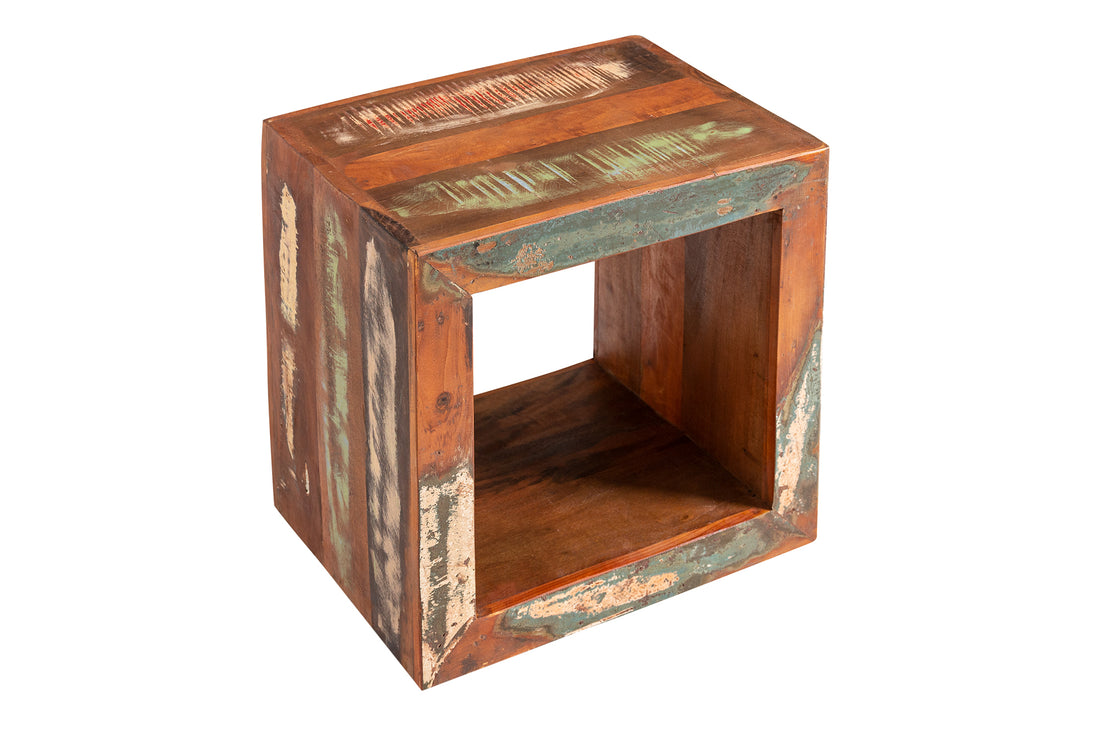 Side Table Sri Lanka 45cm Recycled Wood Brown