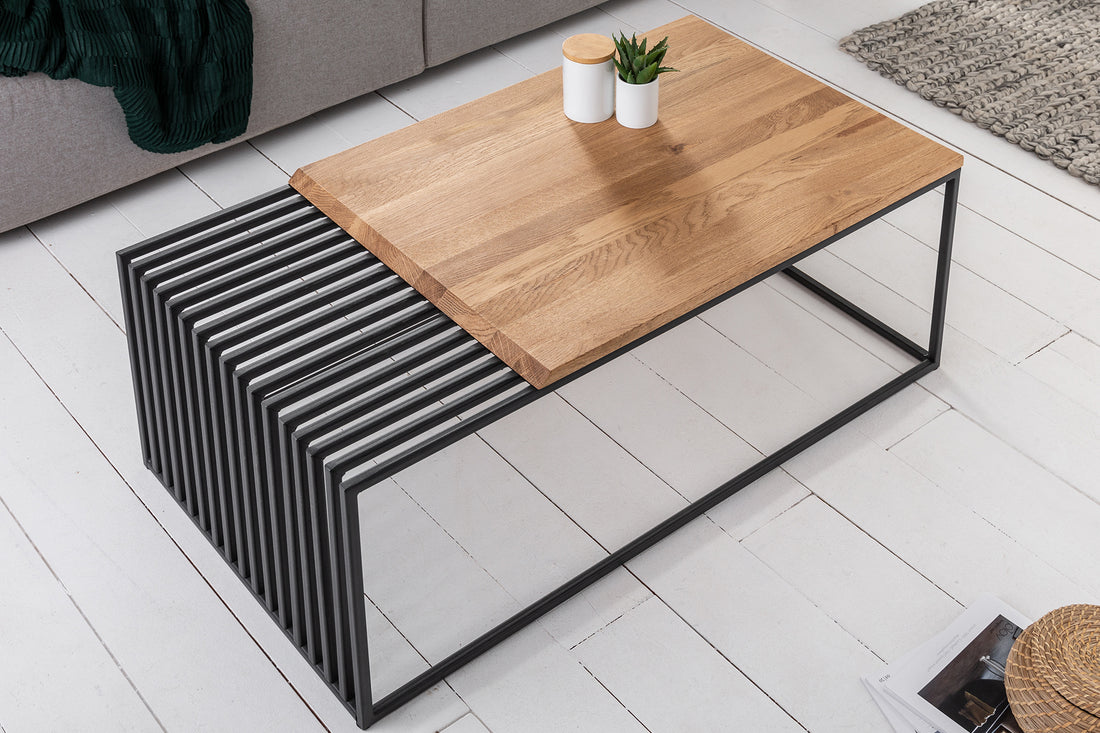 Coffee Table Architecture 100cm Oak Wood Natural