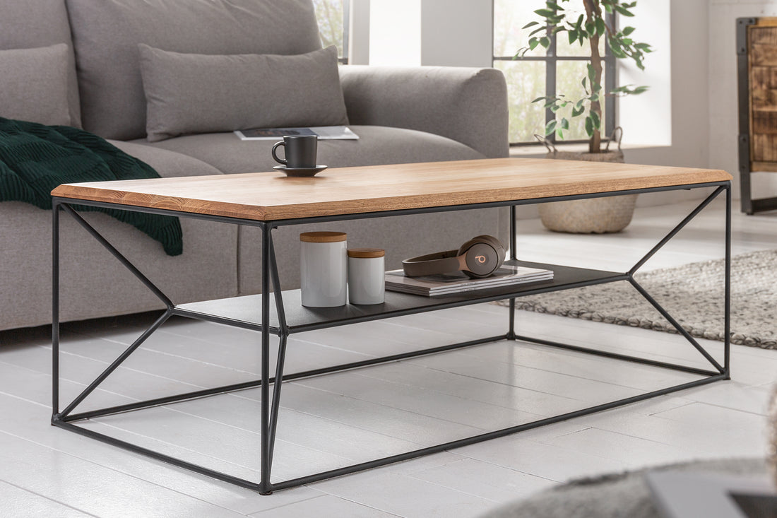 Coffee Table Architecture 110cm Oak Wood Natural