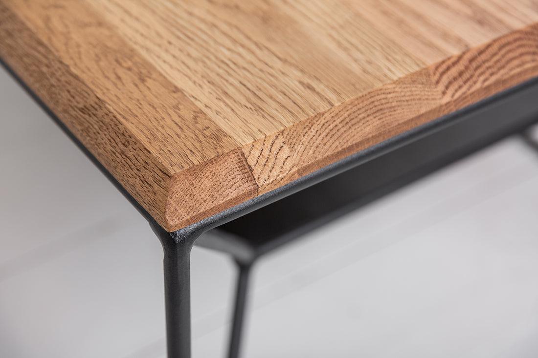 Coffee Table Architecture 110cm Oak Wood Natural