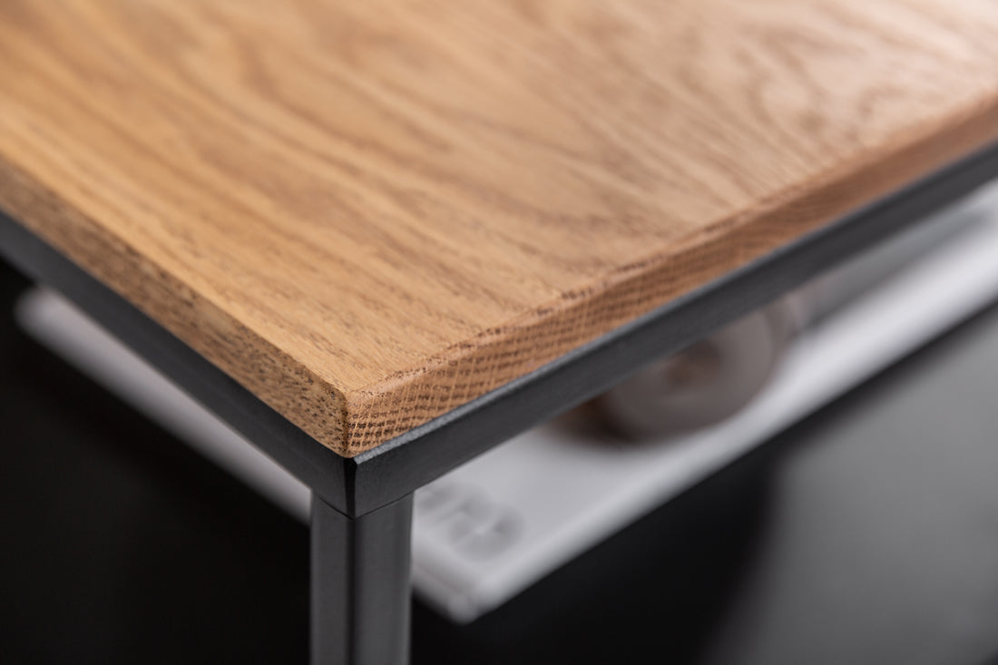 Coffee Table Apartment 95cm Oak Wood Natural