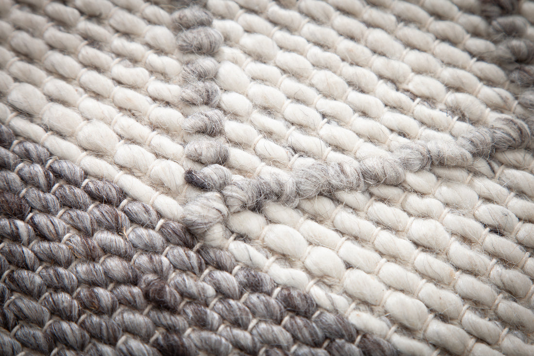 Hand-woven Rug Lana 240x160cm Wool Grey