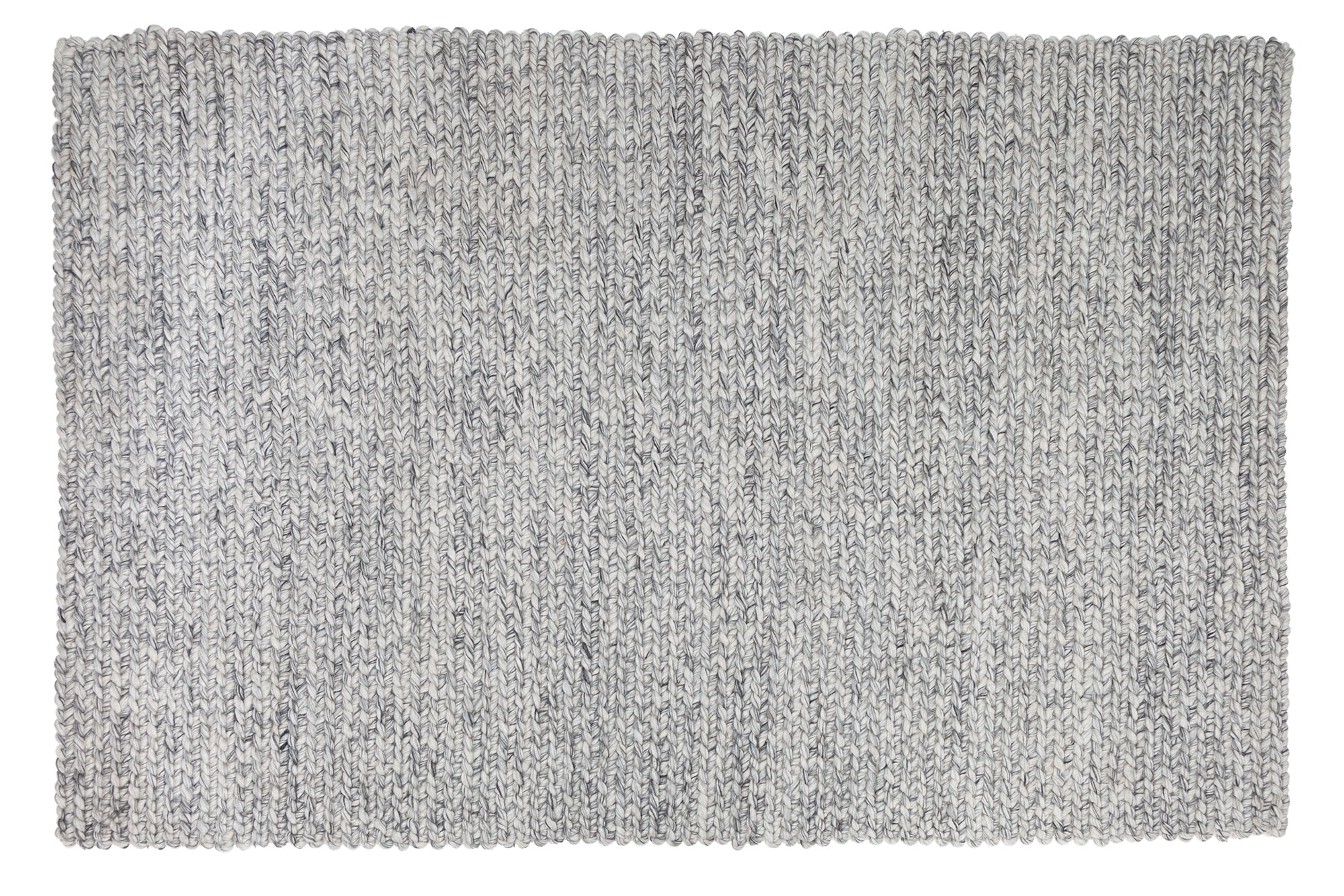 Hand-woven Rug Malibu 240x160cm Wool Grey