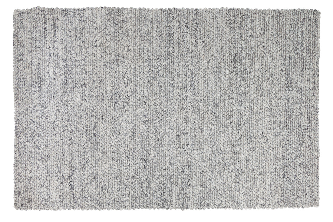 Hand-woven Rug Malibu 240x160cm Wool Grey