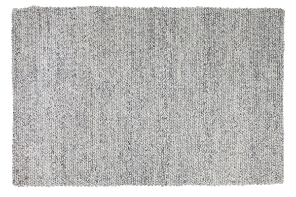 Hand-woven Rug Malibu 240x160cm Wool Grey
