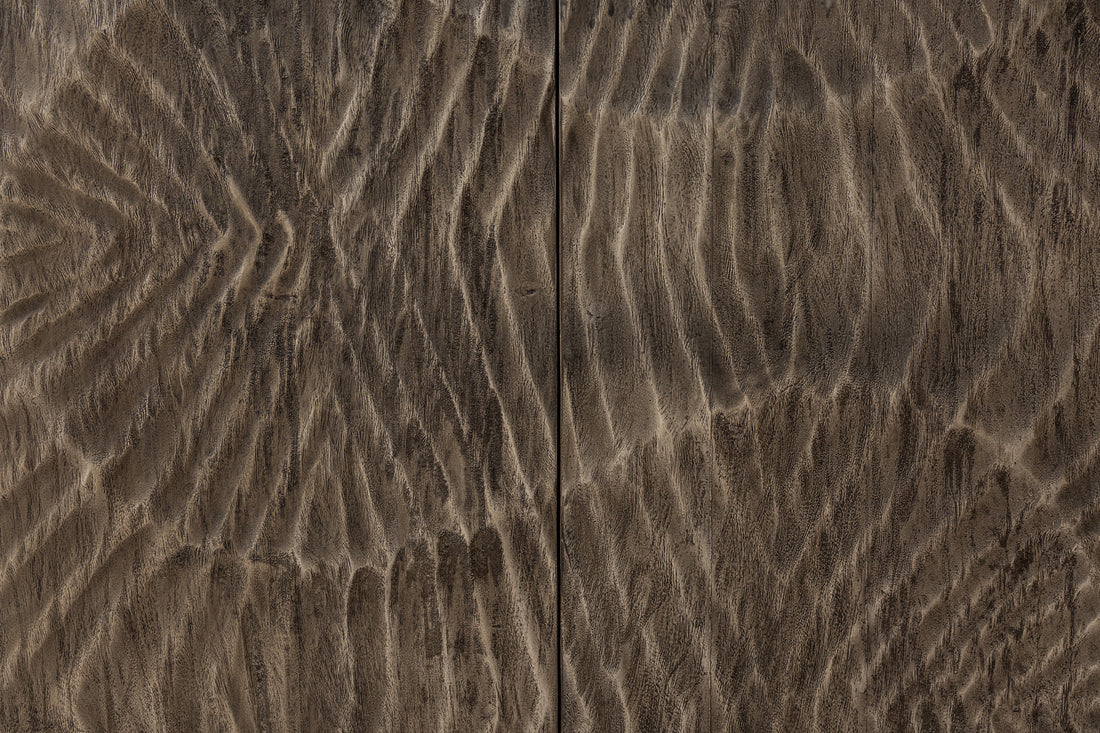 Cabinet Fossil 120cm Acacia Wood Grey