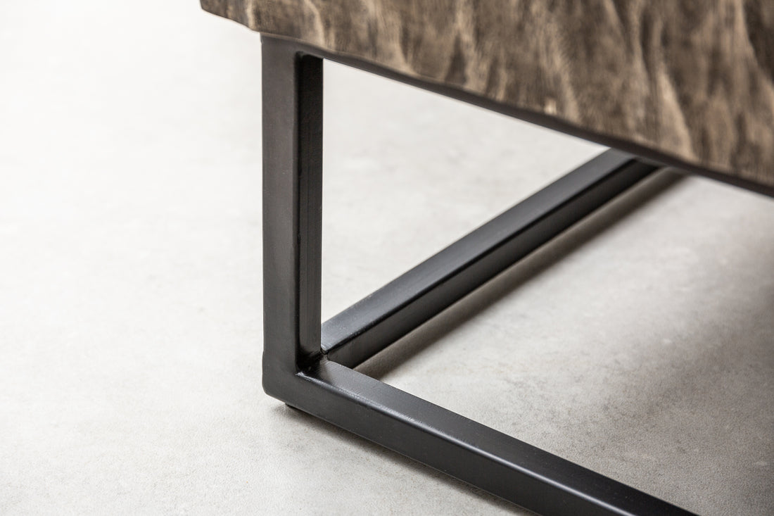 Cabinet Fossil 120cm Acacia Wood Grey