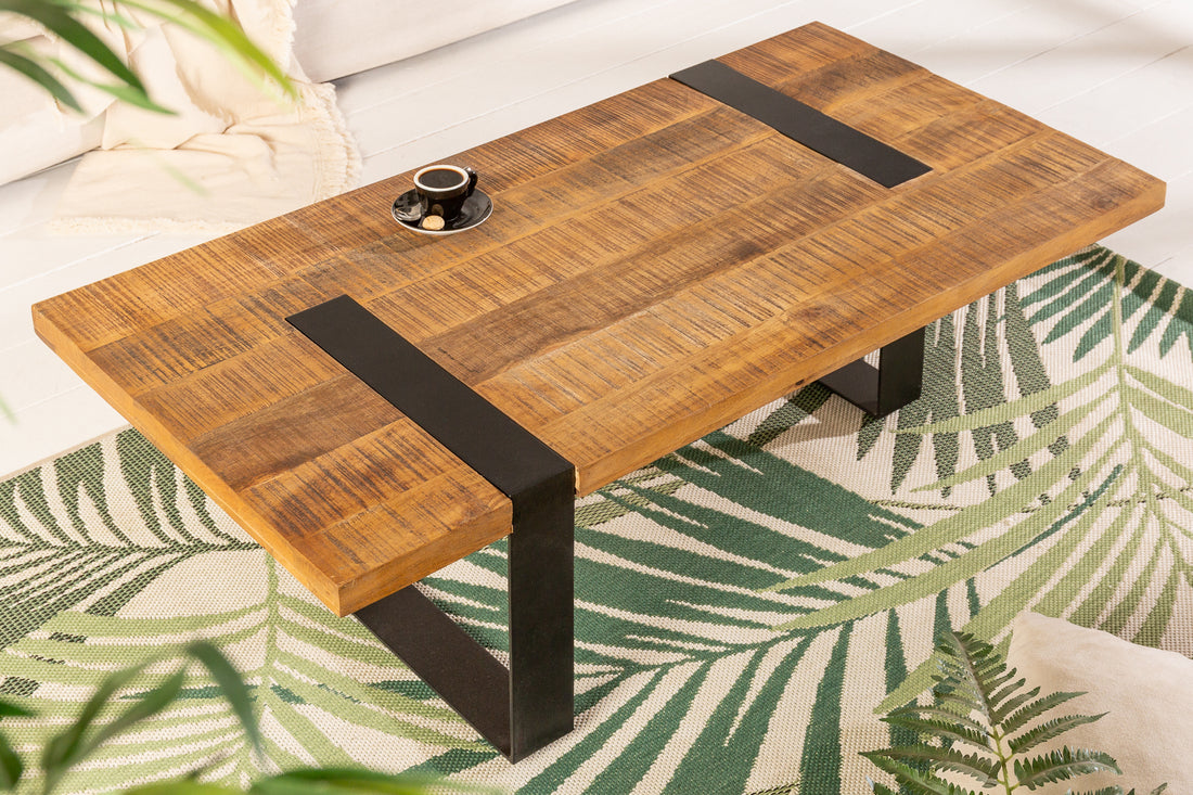 Coffee Table Blacksmith 120cm Mango Wood Natural