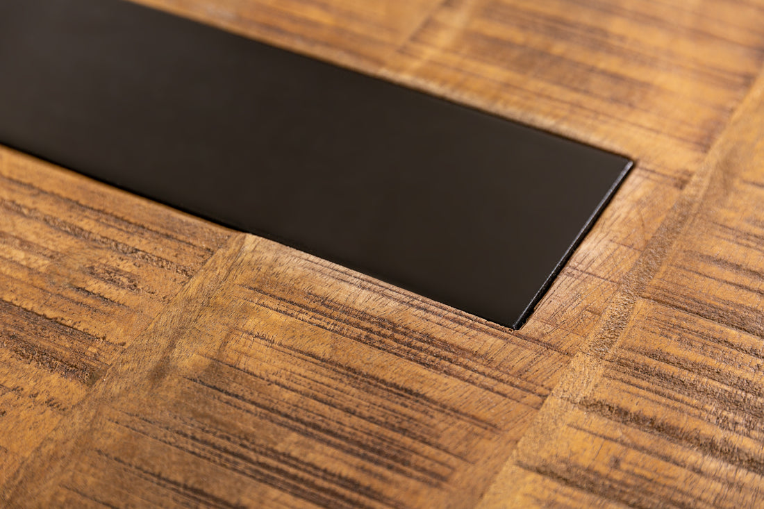 Coffee Table Blacksmith Asymmetrical 100cm Mango Wood Natural