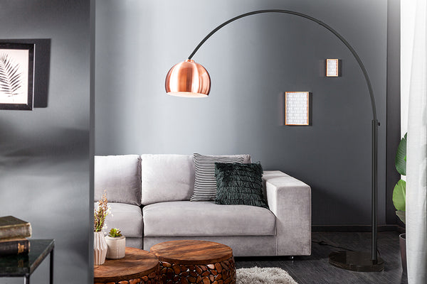 Grey copper deals floor lamp