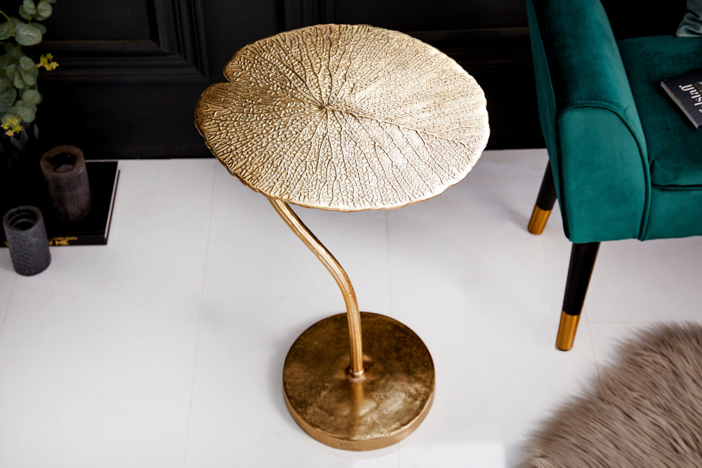 Side Table Blossom 40cm Aluminium Gold