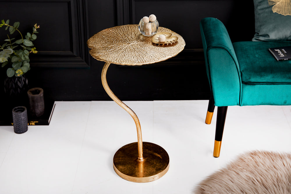 Side Table Blossom 59cm Metal Gold