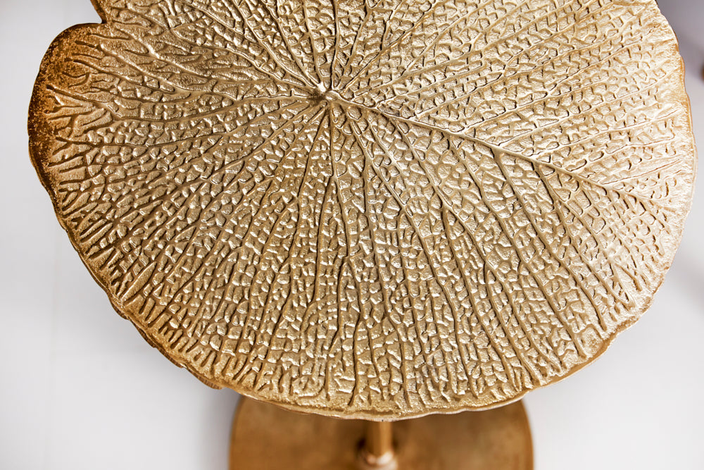 Side Table Blossom 59cm Metal Gold