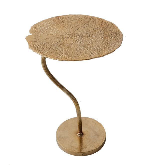 Side Table Blossom 59cm Metal Gold