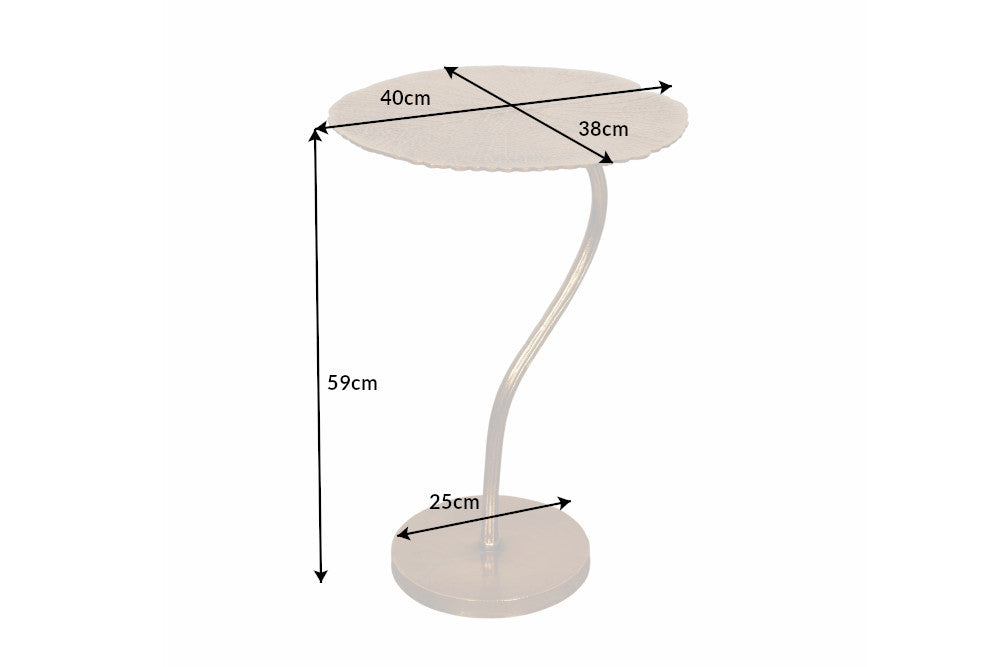 Side Table Blossom 59cm Metal Gold