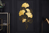 Wall Decoration Ginkgo 110cm Metal Gold