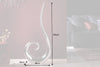 Vase Wave 106cm Metal Silver