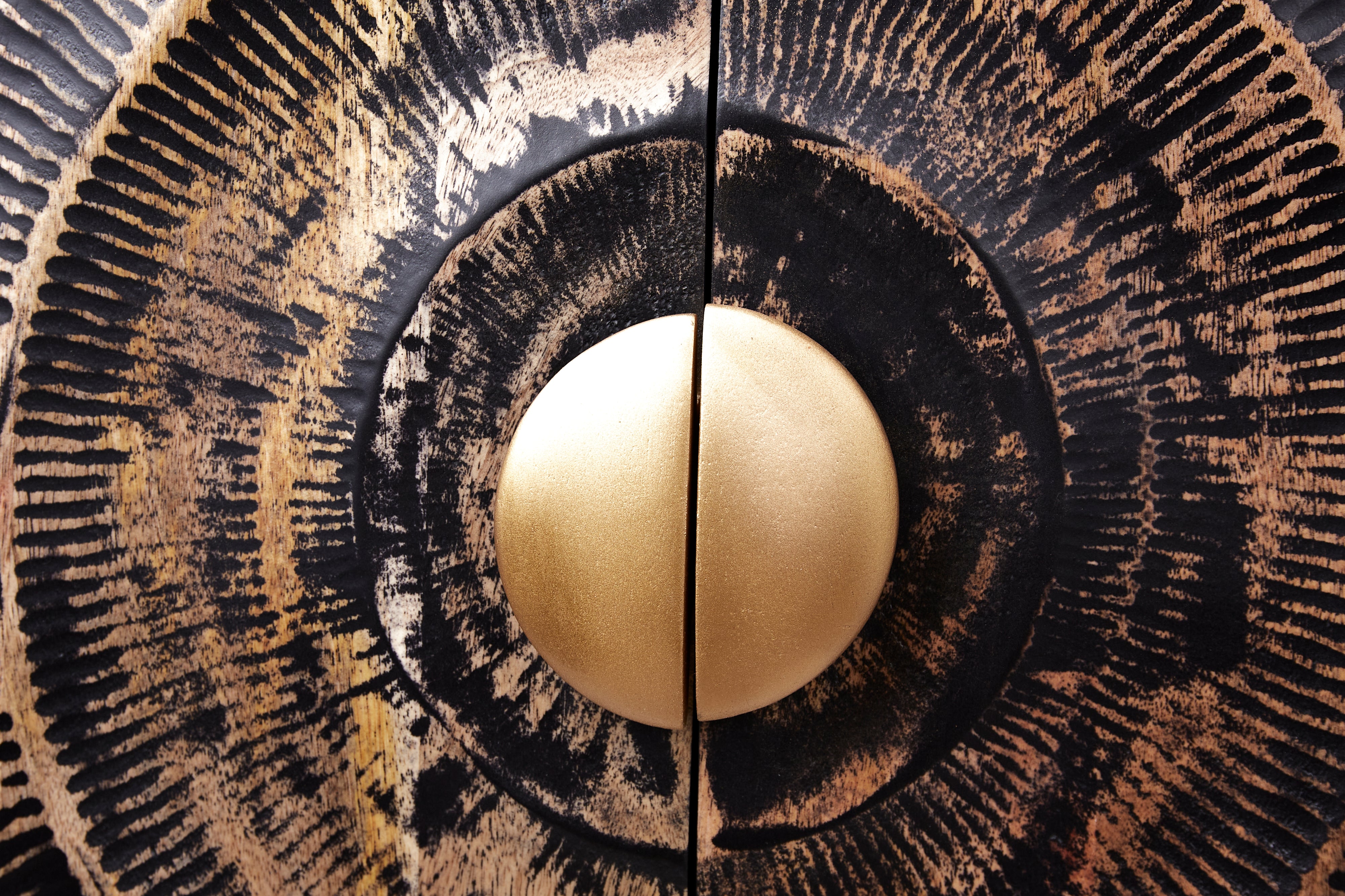 Sideboard Golden Eye 177cm Mango Wood Black