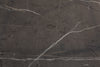 Dining Table Milano 140cm Glass Black Marble Look