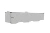 Floating TV Stand Fossil 160cm Mango Wood Black