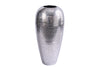 Vase Organic Orient 50cm Hammered II Metal Silver