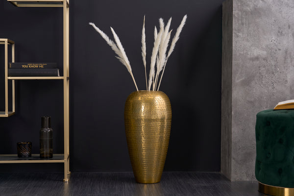 Vase Organic Orient 50cm Hammered II Metal Gold