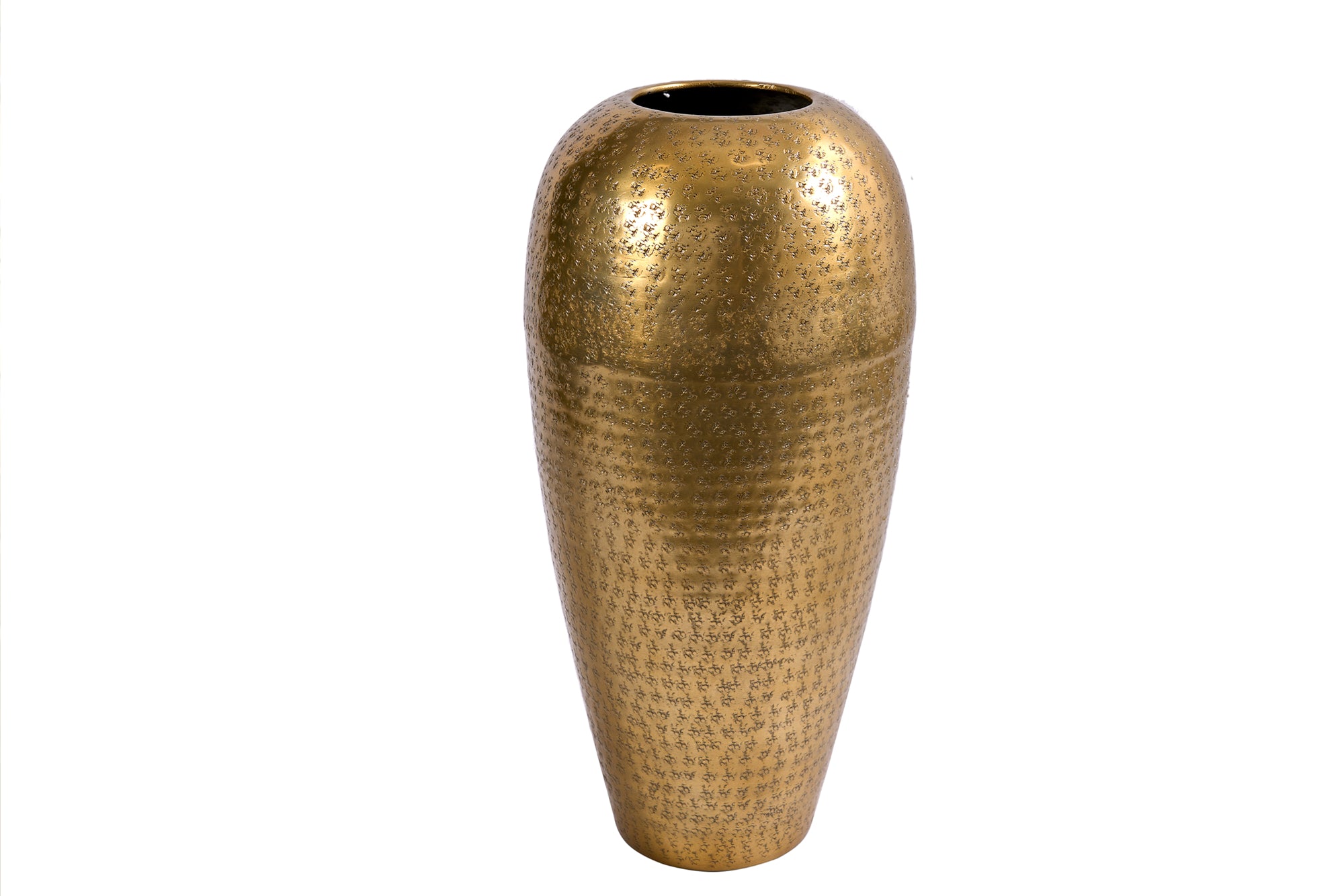 Vase Organic Orient II 50cm Hammered Metal Gold