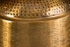 Vase Orient 35cm Hammered Metal Antique Copper