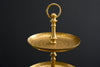 Three Tier Cake Stand Orient 50cm Hammered Metal Gold