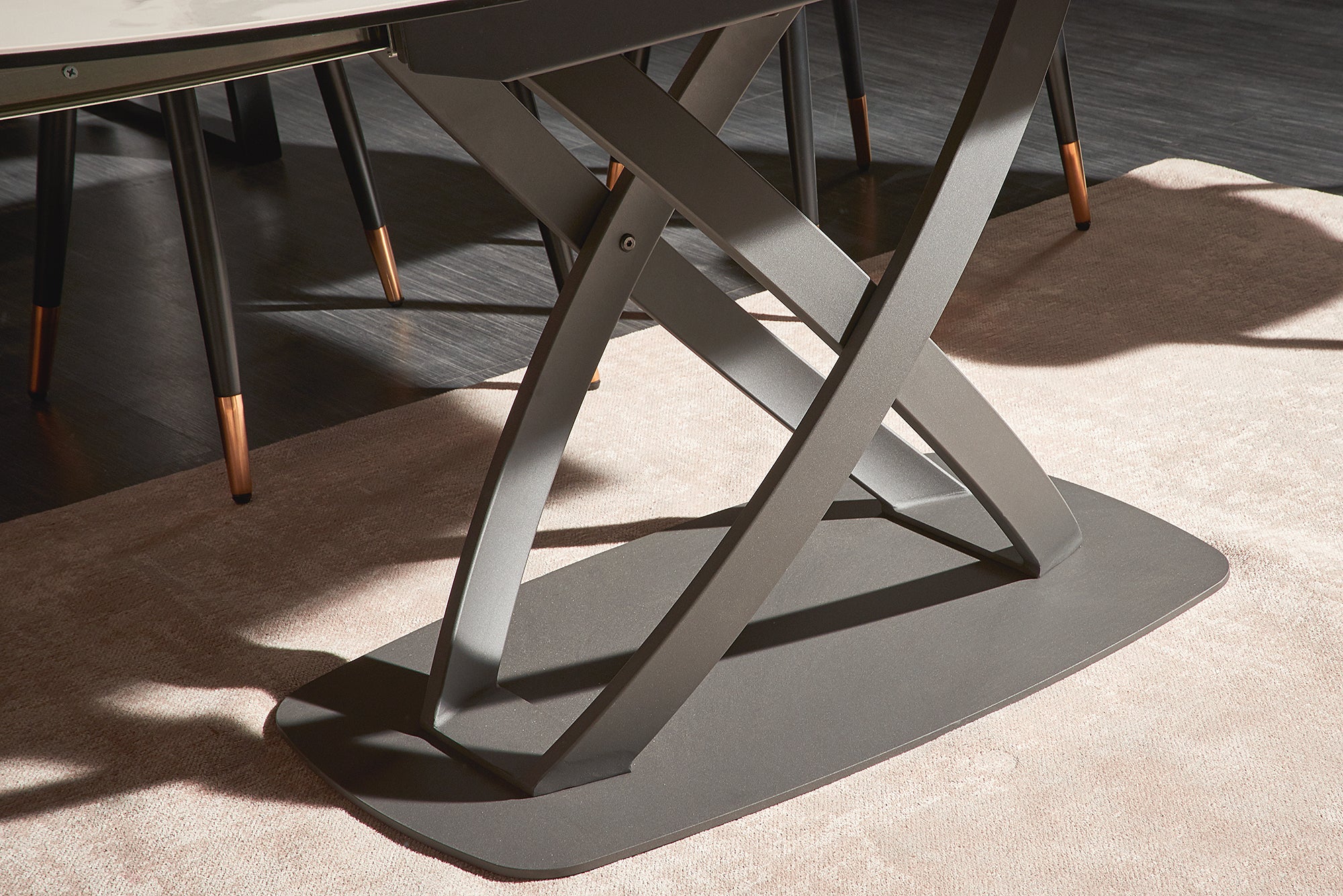 Dining Table Astral 130-190cm Ceramic White
