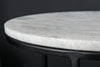 Side Table Elements Set of 2 Marble White