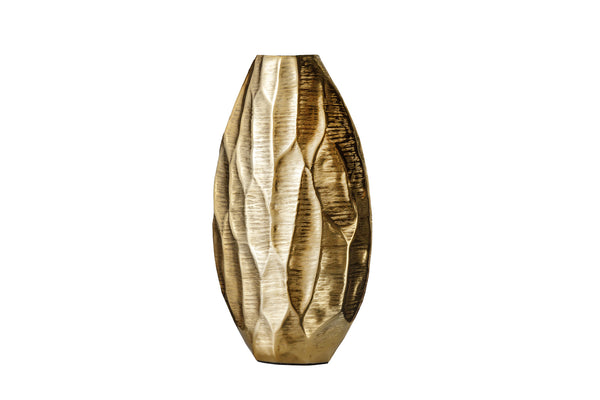 Vase Organic Orient 44cm Metal Gold