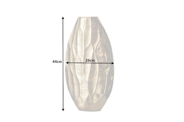 Vase Organic Orient 44cm Metal Gold