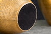 Set Of 2 Vases Oriental 27cm/32cm Hammered Metal Gold