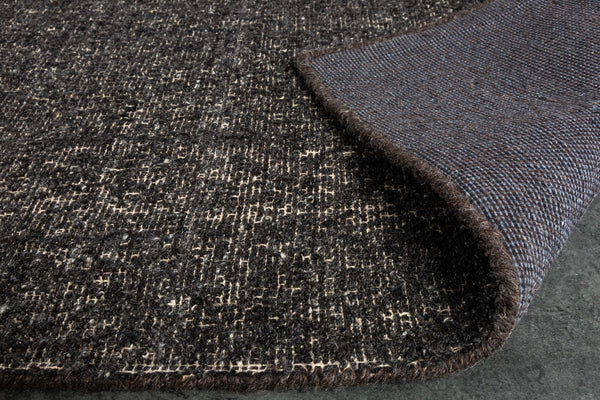 Hand-woven Rug Ella 230x160cm Wool Dark Grey