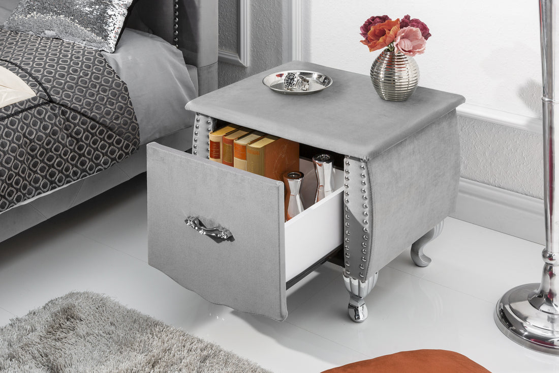 Bedside Table Extravagancia 47cm Light Grey