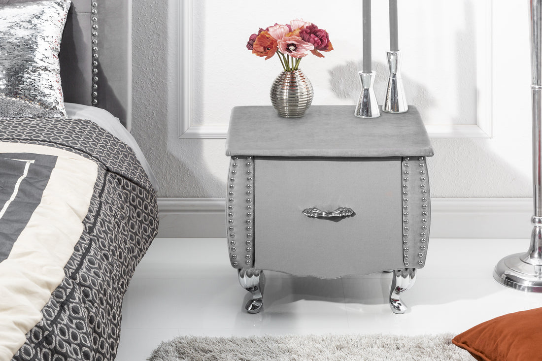 Bedside Table Extravagancia 47cm Light Grey