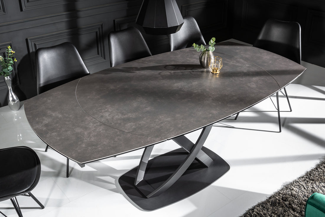 Extendable Dining Table Astral 130-190cm Ceramic Anthracite