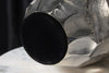 Vase Organic Orient 45cm Hammered Metal Silver