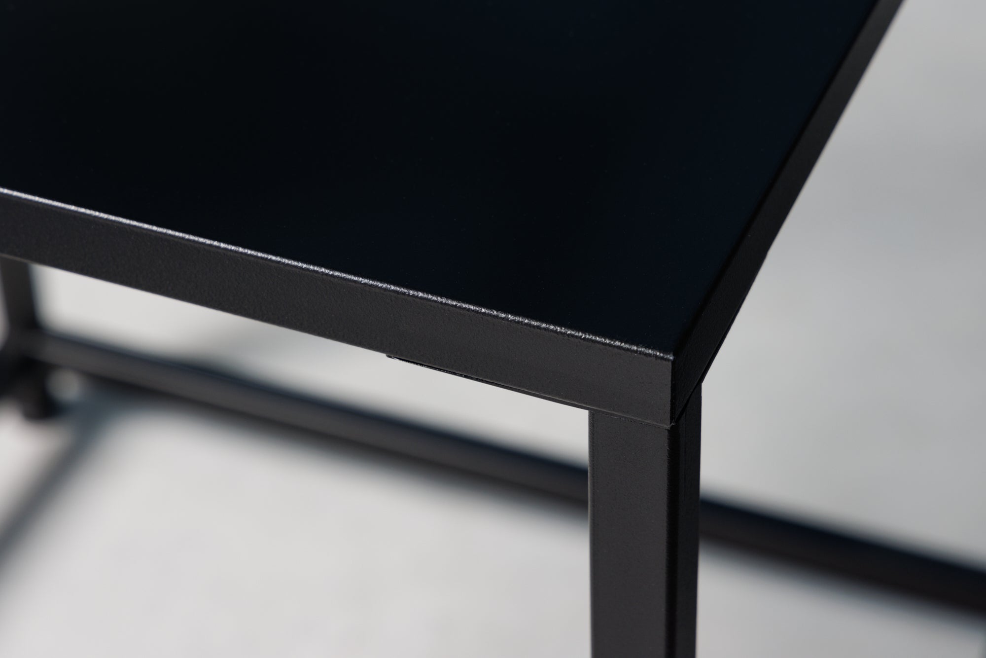 Side Table Metal Elements 50cm Black