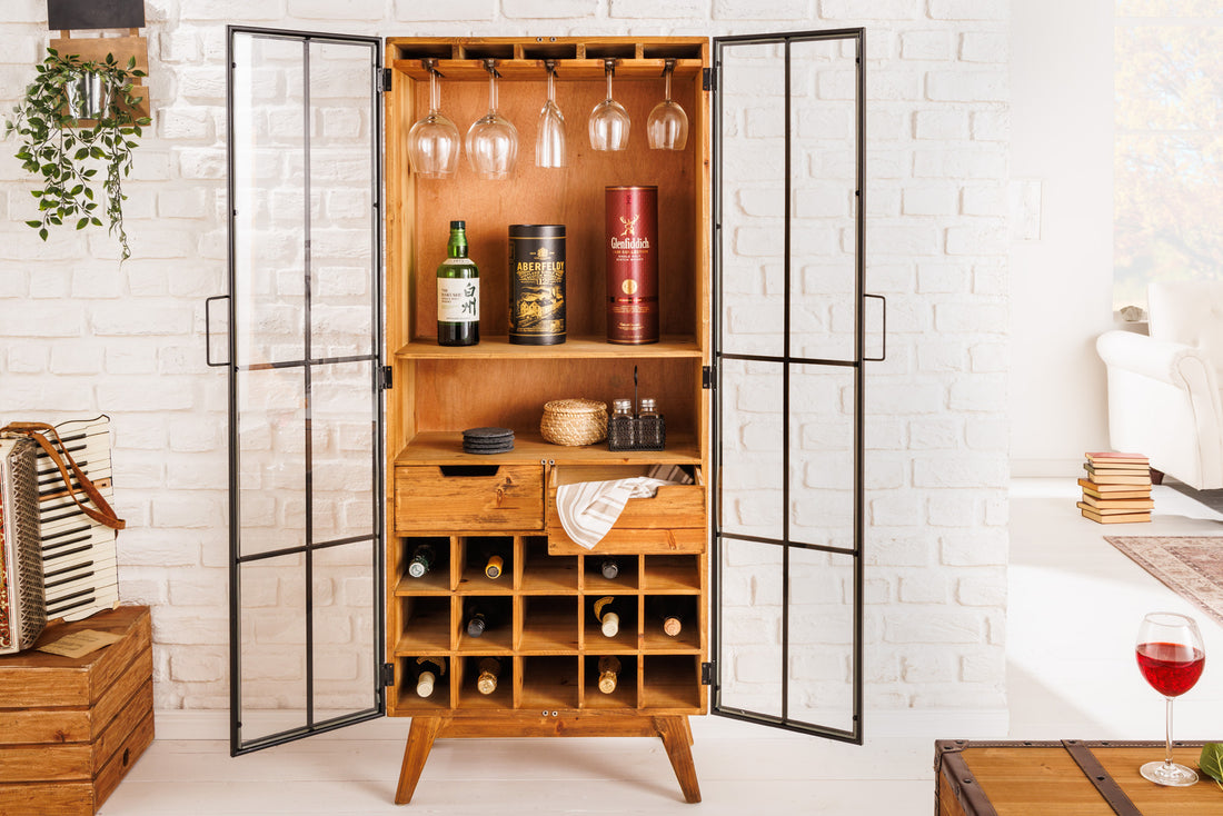 Bar Cabinet Galileo 150cm Pine Natural