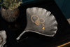 Decorative Bowl Ginkgo 33cm Metal Silver