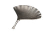 Decorative Bowl Ginkgo 33cm Metal Silver