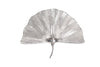 Decorative Wall Candlestick Ginkgo 44cm Metal Silver