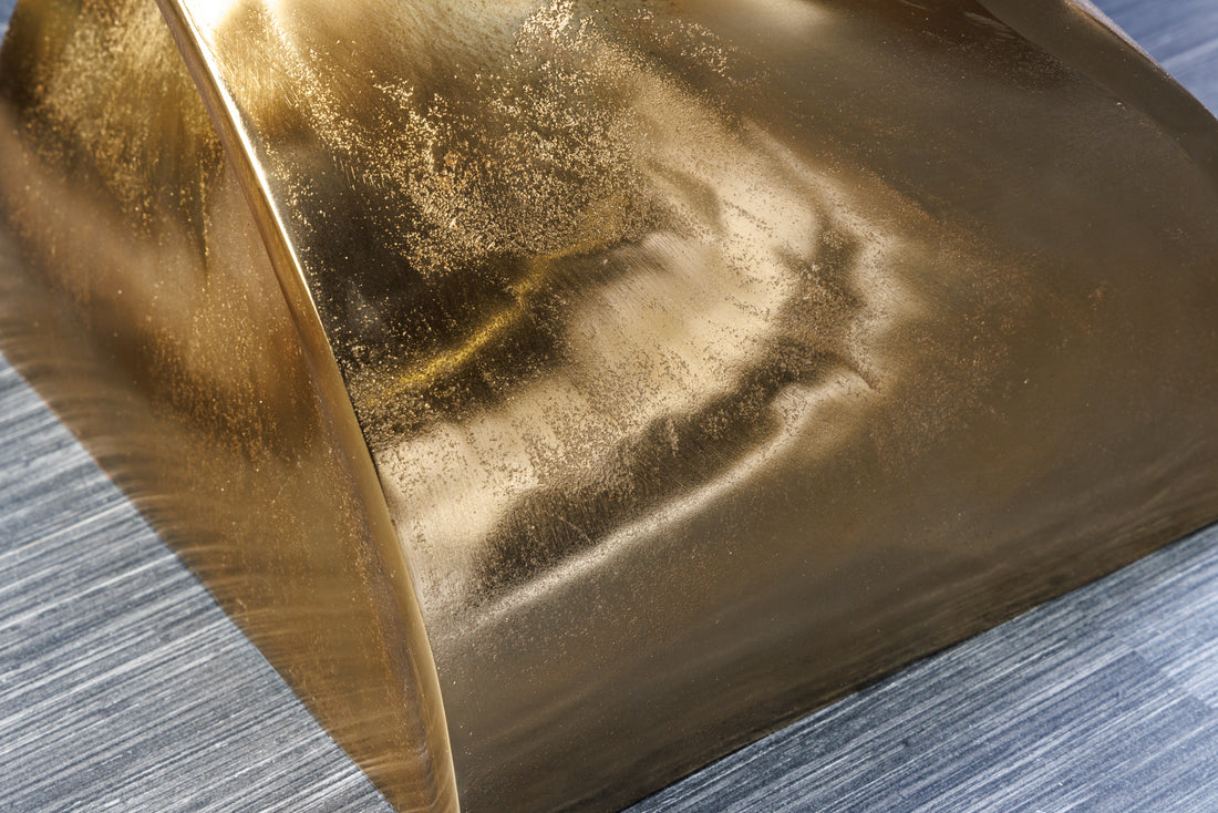 Side Table Twist 45cm Metal Gold