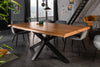 Dining Table Monolith Nature 180cm Acacia Wood Honey Cross-Frame