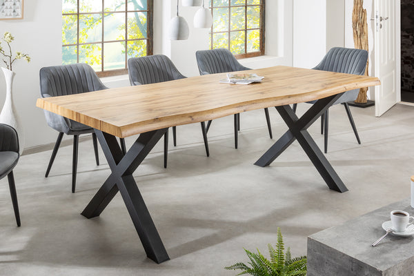 Dining Table Cortez 200cm Wild Oak Look X-Frame